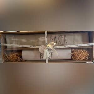 Rae Dunn White Baker Rolling Pin Gift Set
